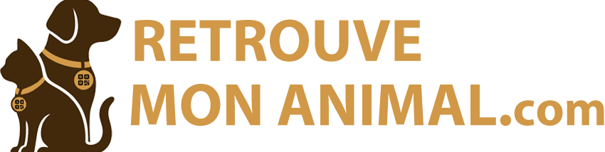 Logo Retrouve-mon-animal - Médailles connectées pour animaux